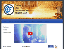 Tablet Screenshot of cuttingedgefabricationnc.com